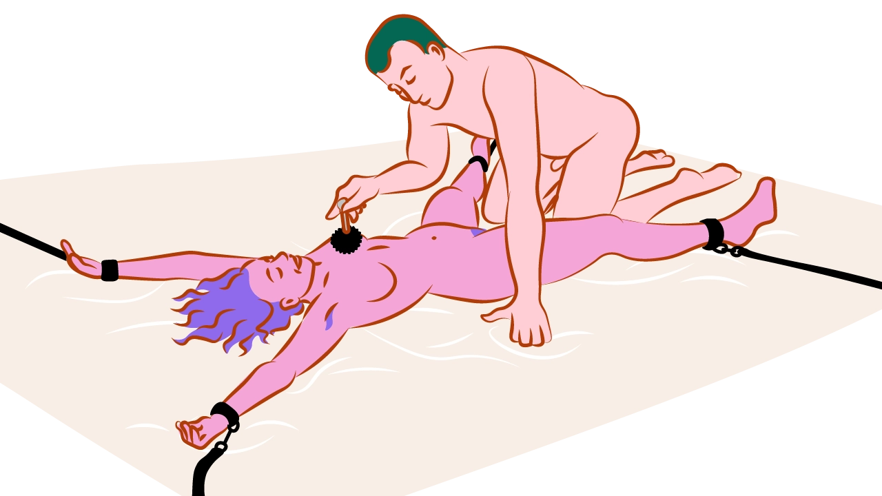 Sex Positions: The Ultimate Guide to Pleasure, Comfort & Connection 18 The spread eagle sex position