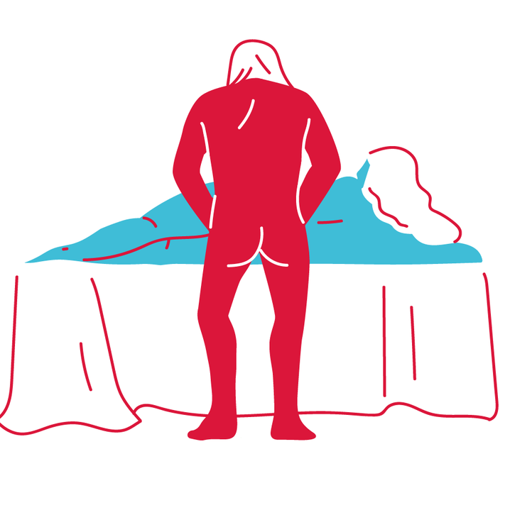corkscrew standing sex position